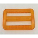 Gurtband Regulierer  40 mm breit transparent orange