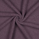Teddy feiner Boucle mit Fleecerücken - Double Face mulberry
