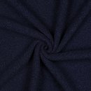 Teddy feiner Boucle mit Fleecerücken - Double Face navy