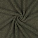 Teddy feiner Boucle mit Fleecerücken - Double Face khaki