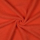 Teddy feiner Boucle mit Fleecerücken - Double Face orange