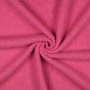 Teddy feiner Boucle mit Fleecerücken - Double Face pink